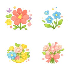 Scandinavia Colorful Flower Emoji