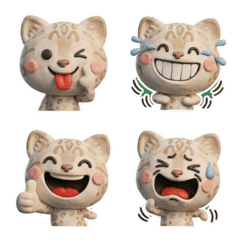 3D Snow Bengal Cat 25