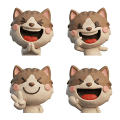 Moving Brown Bicolor Cat 26