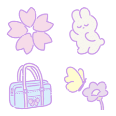 ゆめかわいい絵文字(春)