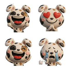 動く3Dブチうさぎ26