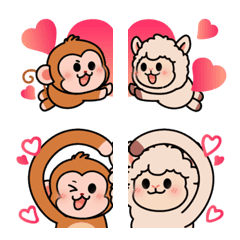 ลิงน้อย & อัลปาก้า★สายตามศิลปินตัวจริง