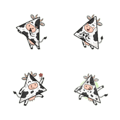 三角の牛、感動の涙