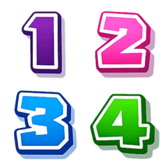 อิโมจิตัวเลขเยลลี่น่ารักสุดๆ