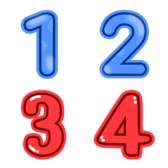 อิโมจิตัวเลข โดดเด่น มองเห็นชัด