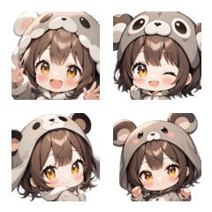 癒し系コアラガールのほっこり絵文字セット