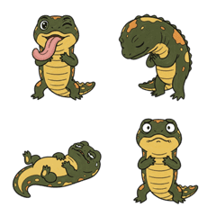 이상하고 귀여운 도롱뇽 이모지