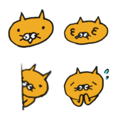Cute and funnyface cat's Emoji