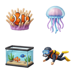 Aquarium Clay Emoji