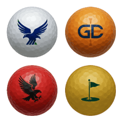 Stylish Colorful Logo Golf Balls
