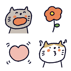 表情豊か♡ねこ絵文字♡