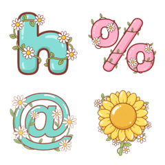 Daisy Pastel Lowercase Symbol