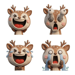 3D Yezo sika deer  25