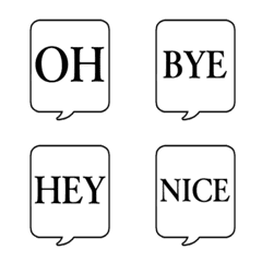 ENGLISH GREETING SPEECH BUBBLE Emoji