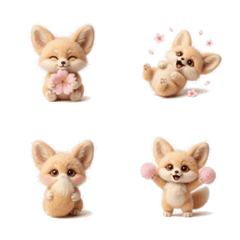 萌暖針氈狐：絨毛心意