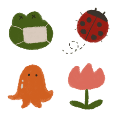 クレヨンおえかき絵文字 春