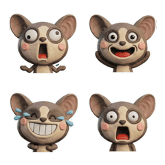 Animated 3D Lesser galago  26