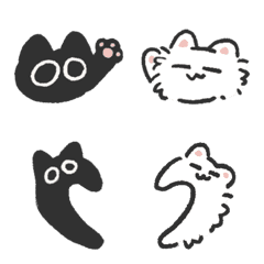 lil white and black meow