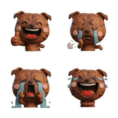 Waving Staffordshire Bull Terrier  71