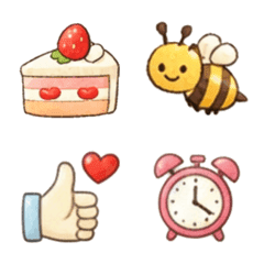 シンプル　絵文字　♪