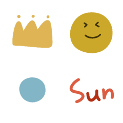 so cute! dull color emoji