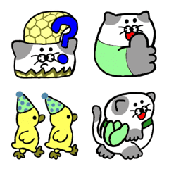 ねこ夫の絵文字　春