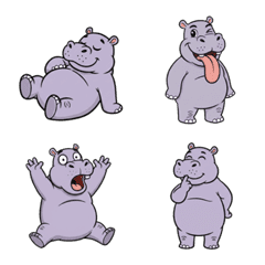 슈르하고 재미있는 하마 이모지