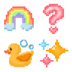 カラフルポップなドット絵文字