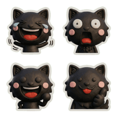 3D Black Maine Coon 25