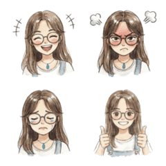 안안의 감정 이모지 스티커