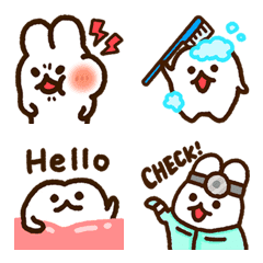 やしゅしのうさぎ 絵文字-4〈歯〉