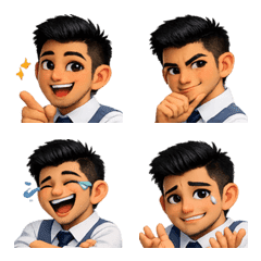 Sharp Suit Daily Moods Stickers