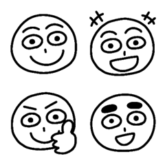 Easy to use! Funny face Emojis