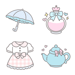 Soft French Girly One-Point Emoji
