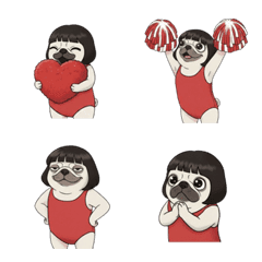 อีโมจิหมาปั๊กชุดน่ารัก 2