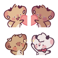 Chubby Deer Emoji - Connect!