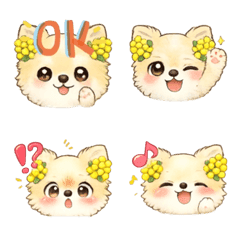 Mimosa dog emoji