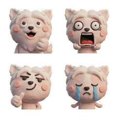 3D Chinese Crested Dog  25