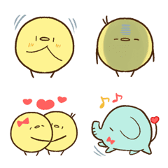 Chick-chan and sometimes friend emojis