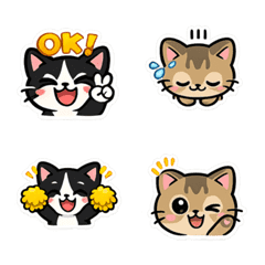 Tuxedo & Somali Cat Emojis