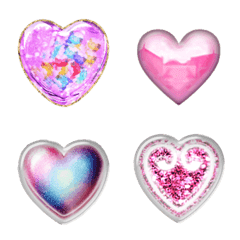 12D09 GLOSS HEART GLITTER PINK SPECIAL