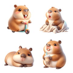 Emoji Cute Capybara