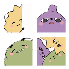 3匹のかわいい侵略者たちの絵文字