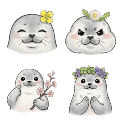 Azarashi-kun Spring Emoji