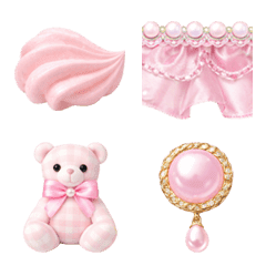 Favorite Color Deco1 Black  White Pink