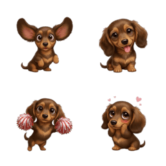 อีโมจิหมาหลายท่าทาง 2