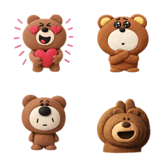 毎日を生きるくま　粘土系