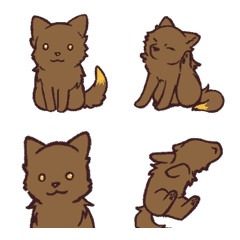 Artist wolf animation