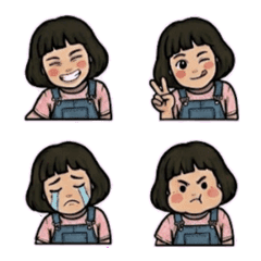 Bob-Haired Girl: All-in-One Emoji