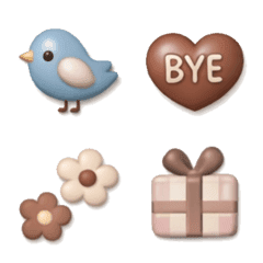 くすみカラー　ぷっくり　シンプル